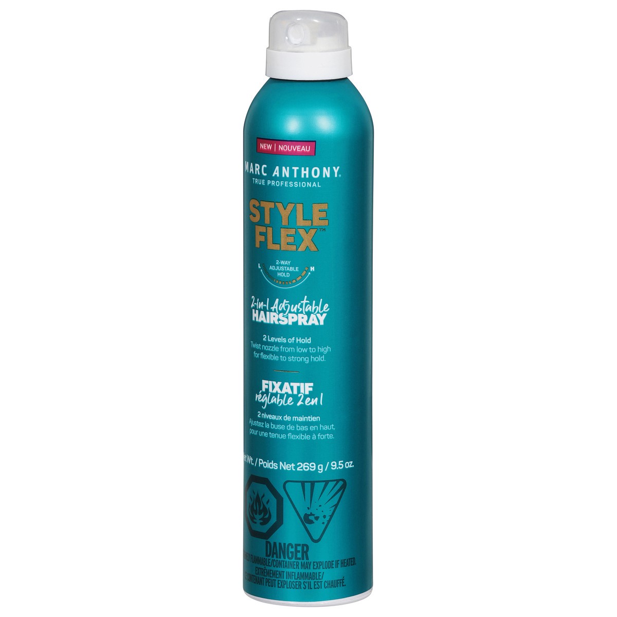 slide 4 of 14, Marc Anthony True Professional Style Flex Hairspray, 2-in-1 Adjustable Hairspray, 10 oz