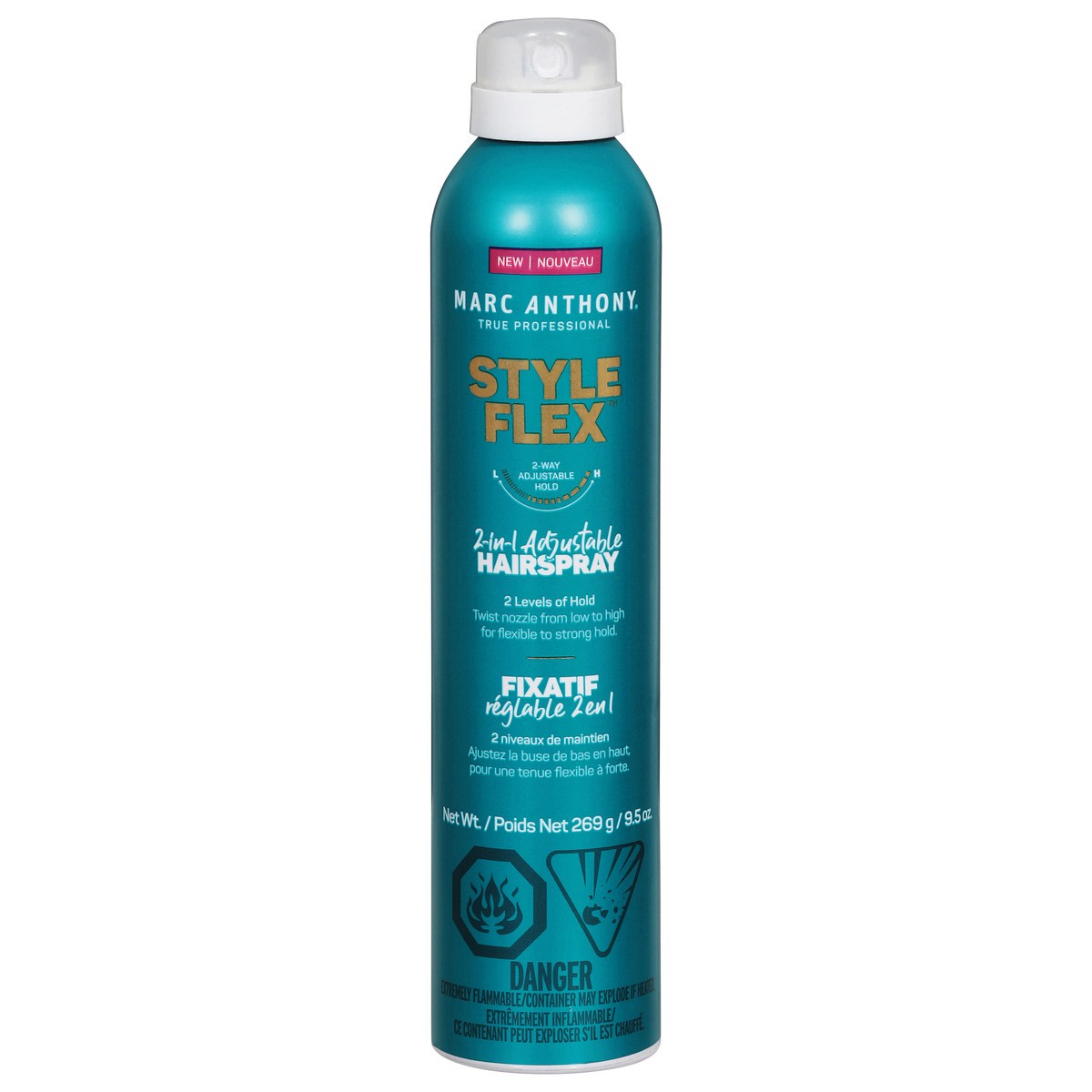 slide 6 of 14, Marc Anthony True Professional Style Flex Hairspray, 2-in-1 Adjustable Hairspray, 10 oz