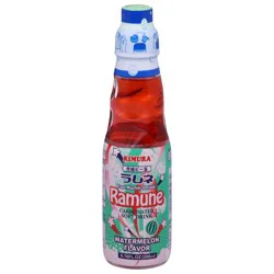 Kimura Carbonated Ramune Watermelon Flavor Soft Drink 6.76 fl oz