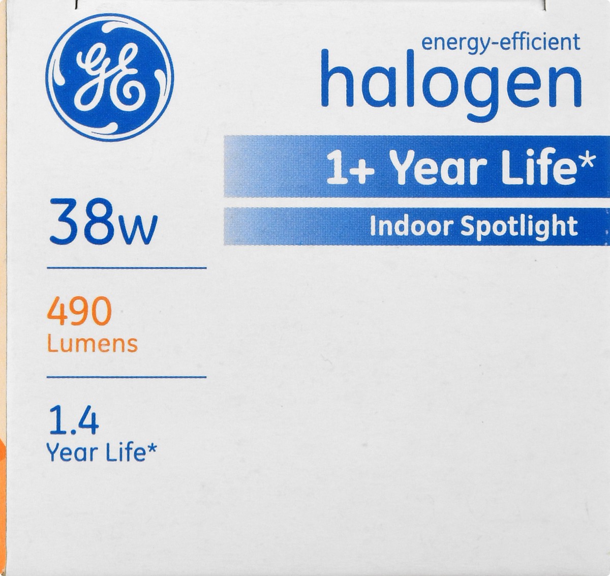 slide 6 of 11, GE Halogen 38 Watts Light Bulb 1 ea, 1 ct