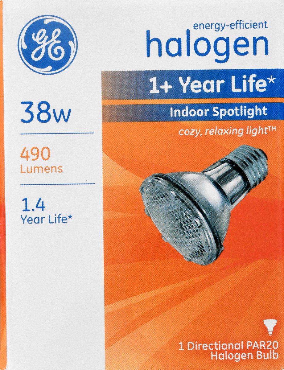 slide 9 of 11, GE Halogen 38 Watts Light Bulb 1 ea, 1 ct