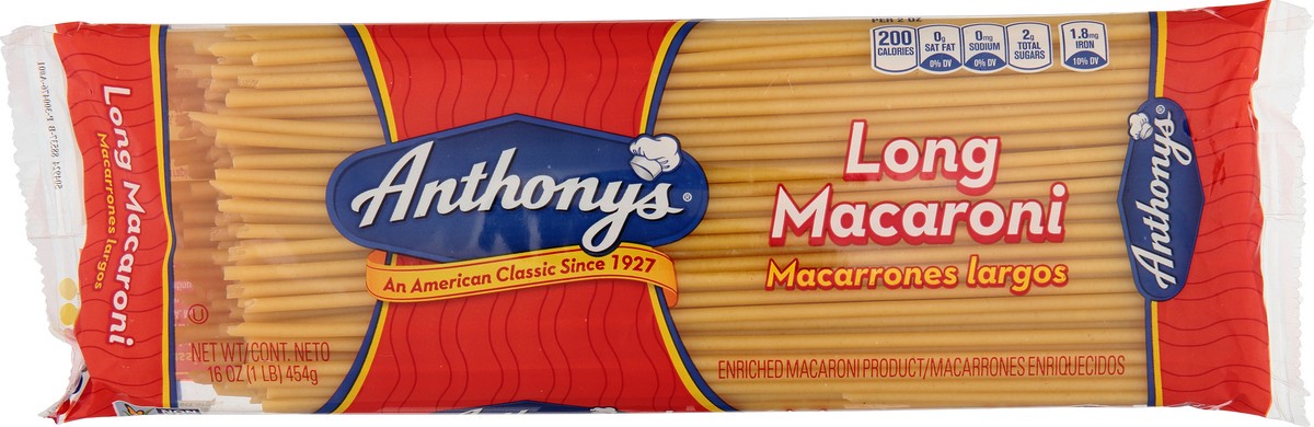 slide 6 of 13, Anthony's Long Macaroni 16 oz, 16 oz