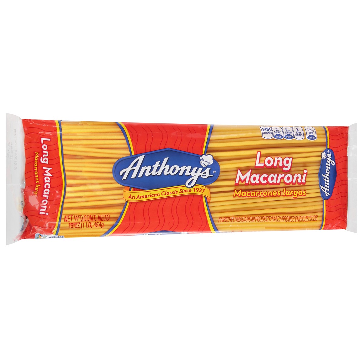 slide 9 of 13, Anthony's Long Macaroni 16 oz, 16 oz