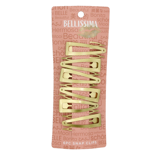 slide 1 of 1, Hy-Vee 6Pc Bellissima Snap Clips, 1 ct
