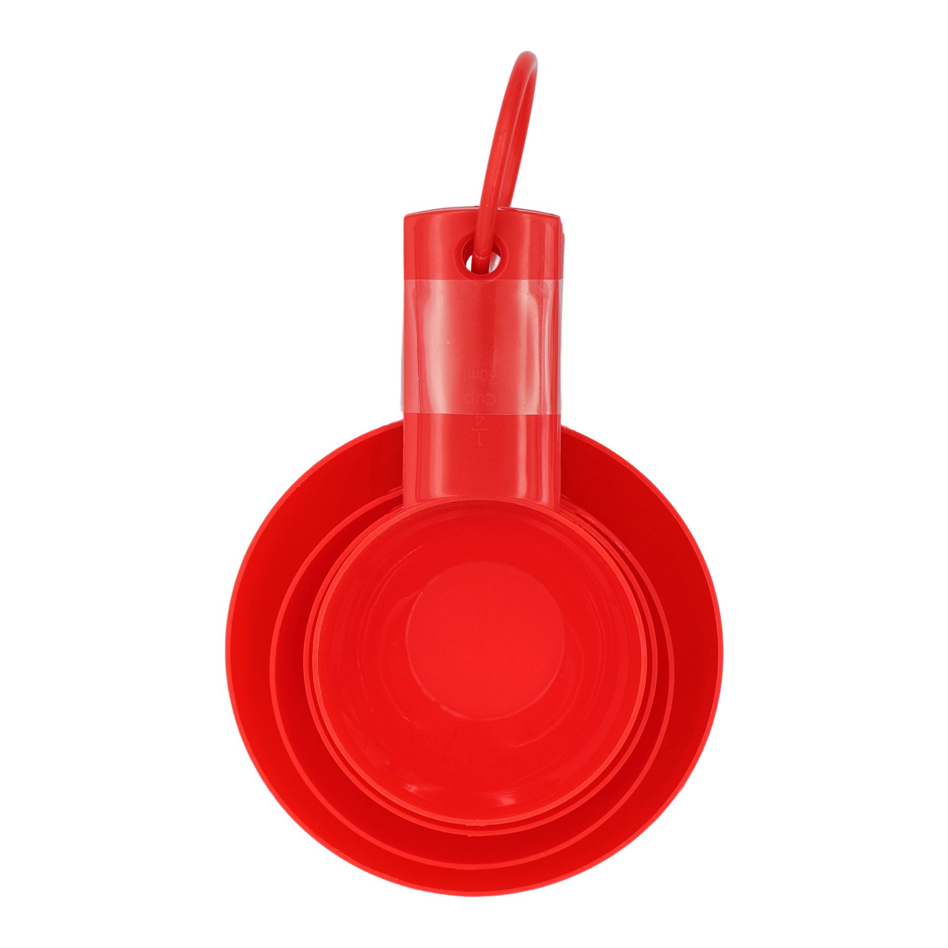 slide 2 of 4, Red Measuring Cup Set By Fab Finds, set of 4 measuring cups