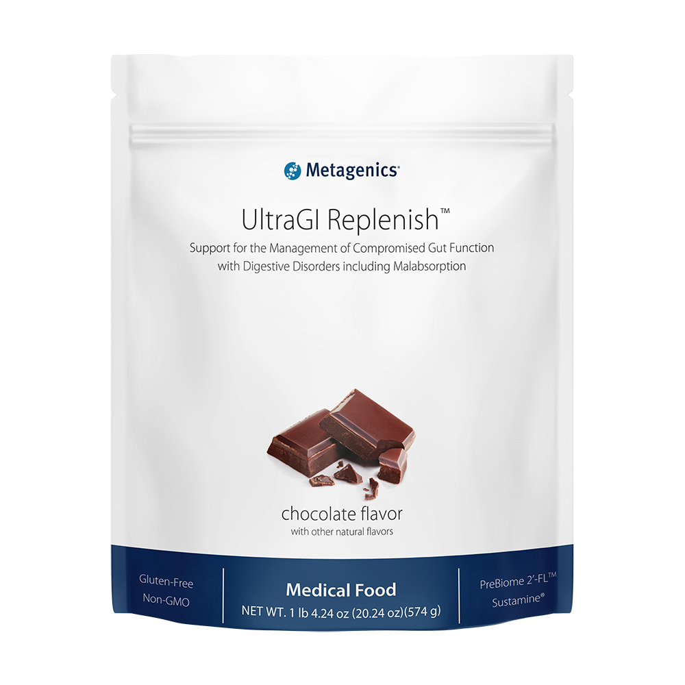 slide 1 of 1, Metagenics Ultra Gi Replenish Chocolate, 20.24 oz