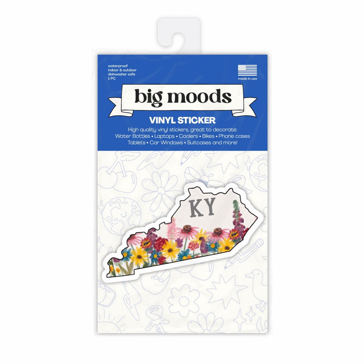slide 1 of 1, Big Moods Kentucky Painterly Sticker, 1 ct
