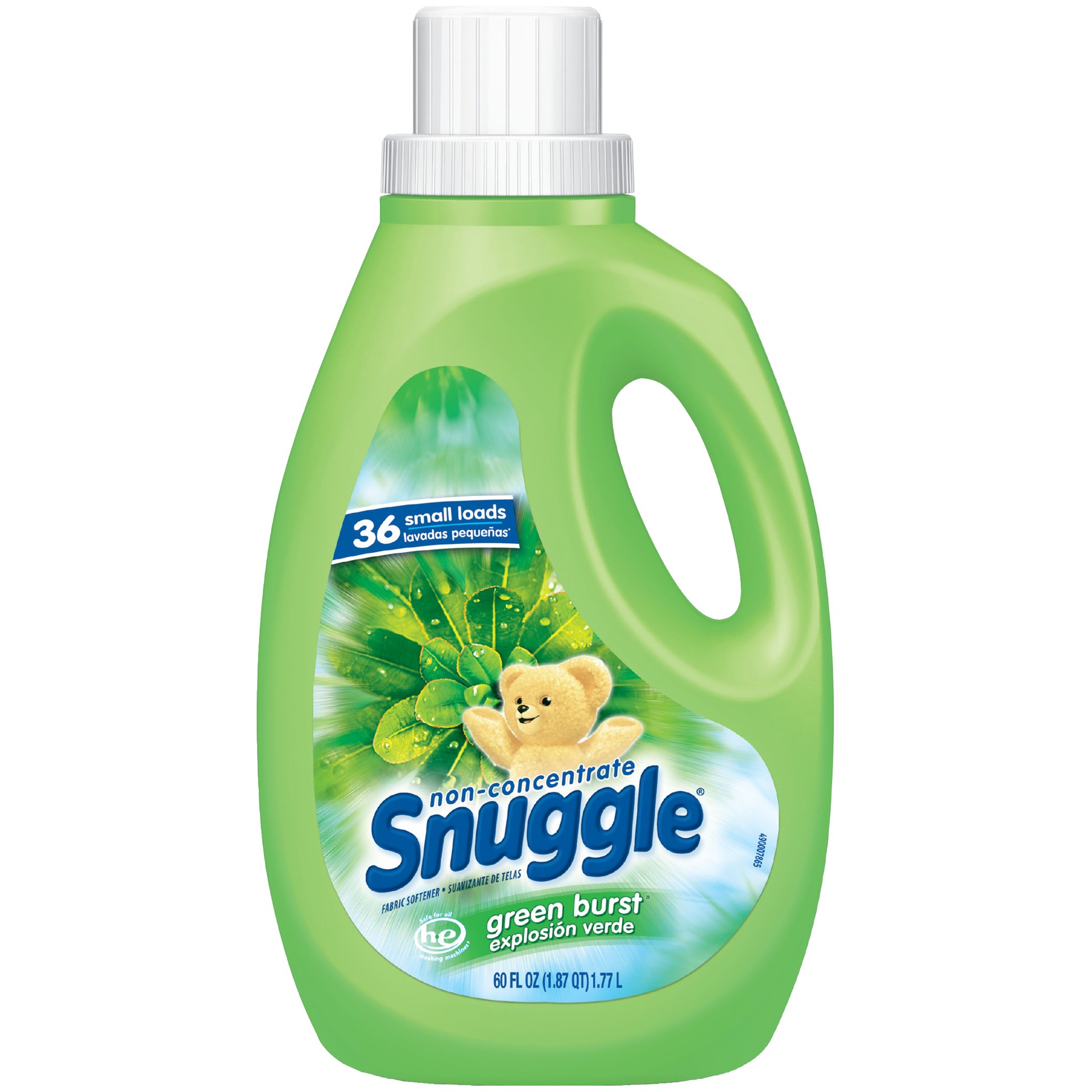 slide 1 of 2, Snuggle Liquid Fabric Softener, Green Burst, 60 Ounce, 36 Loads, 60 fl oz