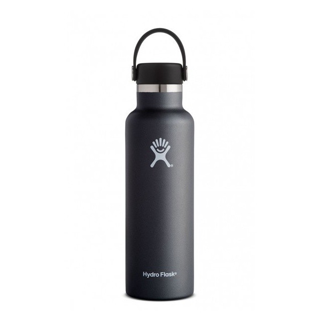 slide 1 of 1, Hydro Flask Standard Mouth Water Bottle With Flex Cap, Stone, 21 oz