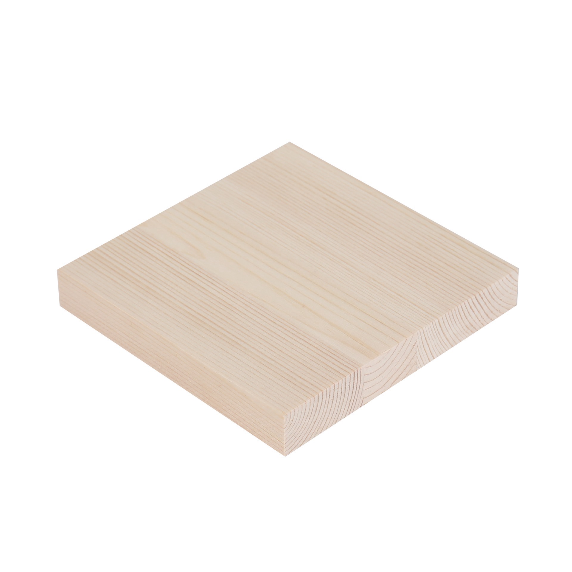 slide 3 of 3, 5" Square Pinewood Plaque By Make Market, 4.9 in x 4.9 in x 0.5 in