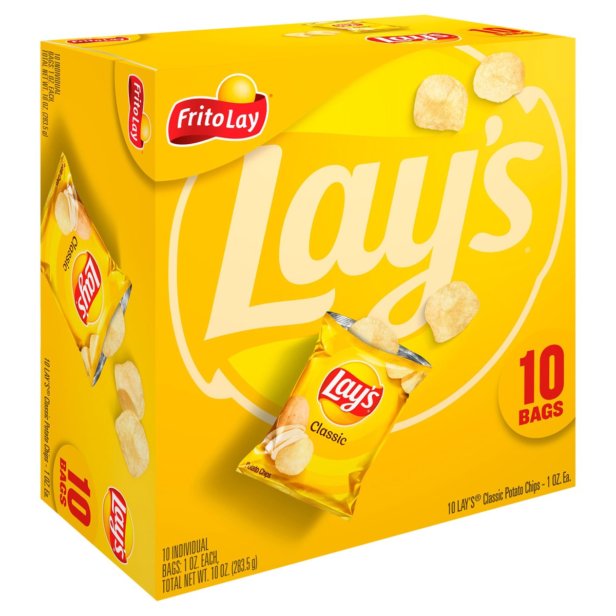 slide 8 of 9, Lay's Potato Chips, Classic, 10 ct
