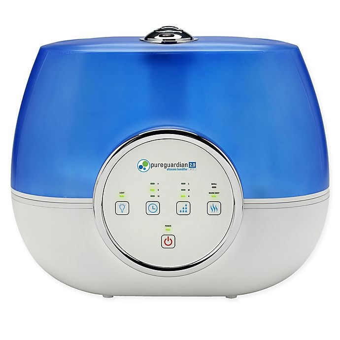 slide 1 of 4, PureGuardian 120-Hour Ultrasonic Warm and Cool Mist Humidifier - Blue, 1 ct