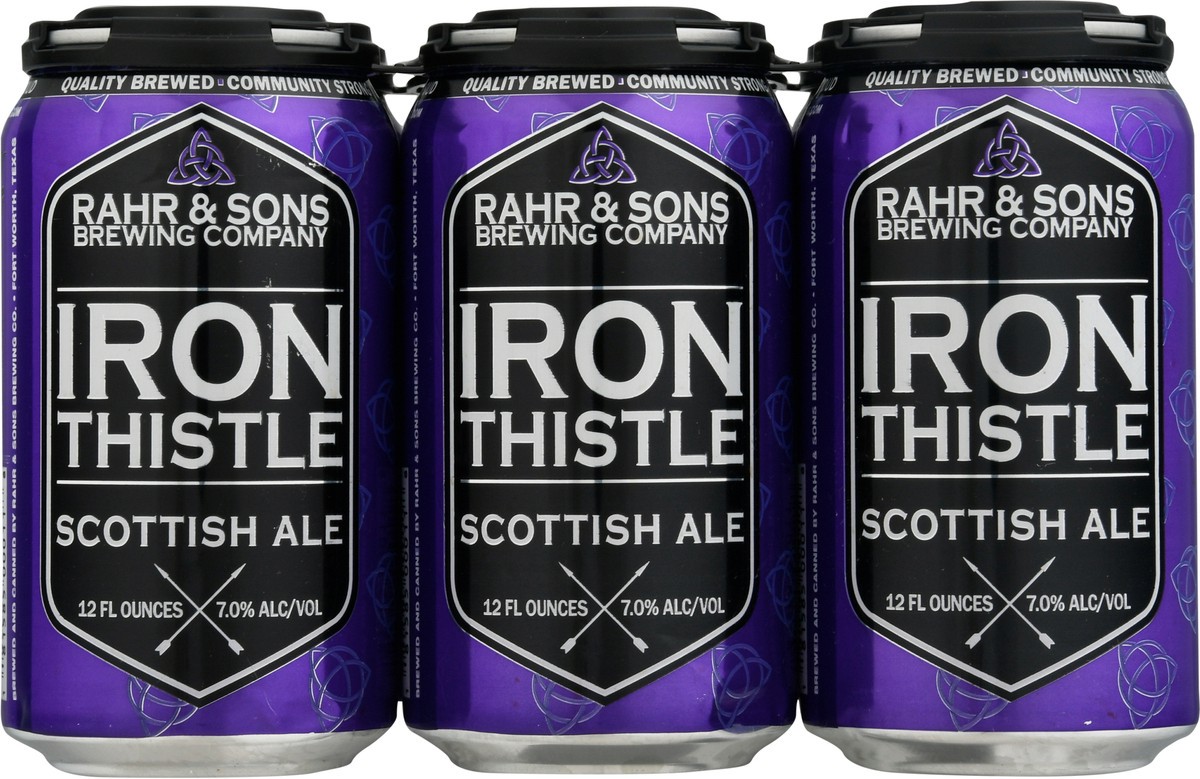 slide 2 of 12, Rahr & Sons Iron Thistle Scottish Ale Beer 6 - 12 fl oz Cans, 6 ct