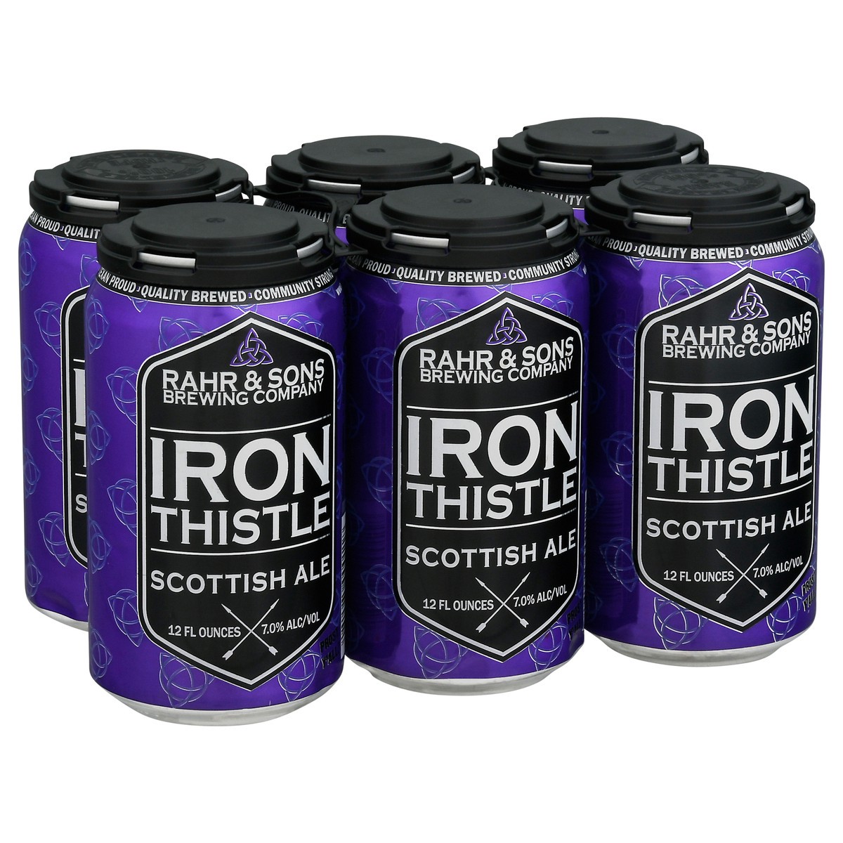 slide 7 of 12, Rahr & Sons Iron Thistle Scottish Ale Beer 6 - 12 fl oz Cans, 6 ct