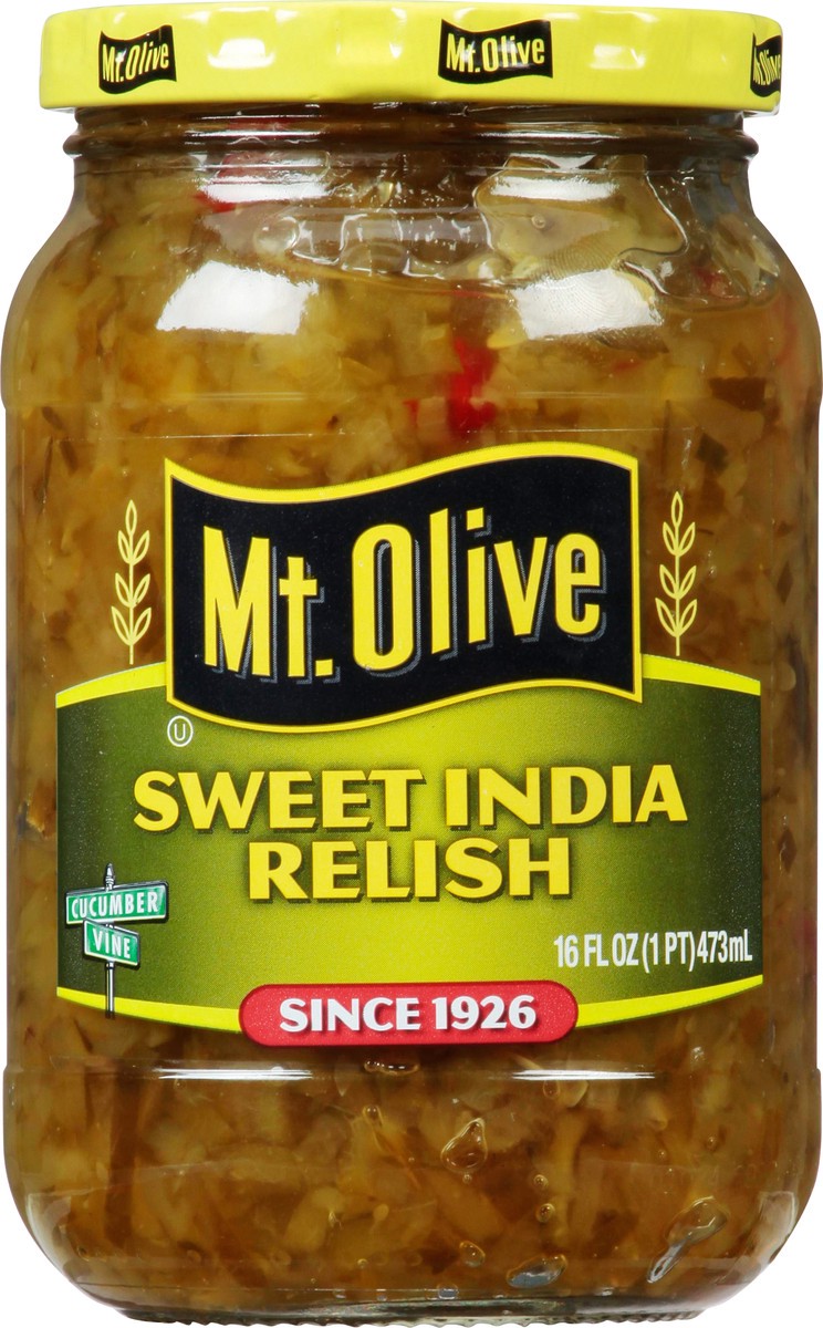 slide 4 of 7, Mt. Olive Sweet India Relish 16 fl oz Jar, 16 fl oz