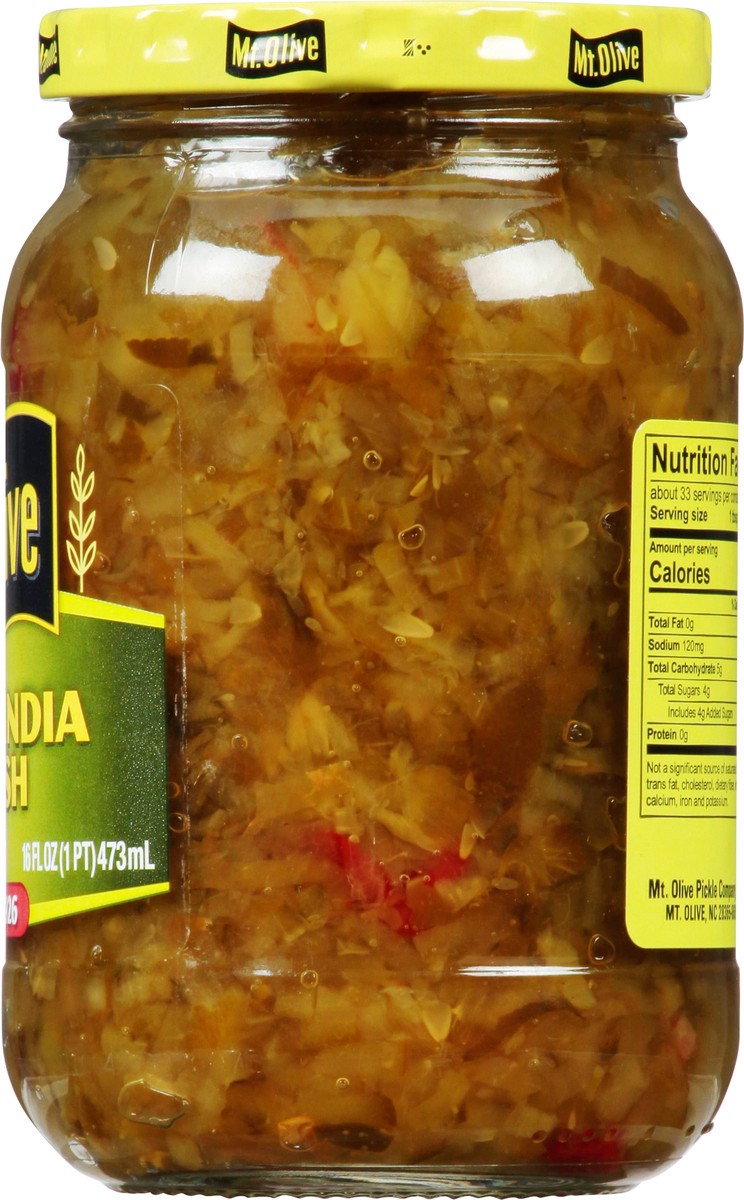 slide 6 of 7, Mt. Olive Sweet India Relish 16 fl oz Jar, 16 fl oz