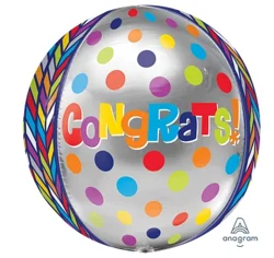 Burton + Burton Congratulations Dotty Geometric Orbz Balloon