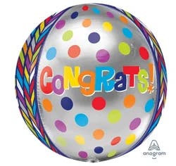 Burton + Burton Congratulations Dotty Geometric Orbz Balloon