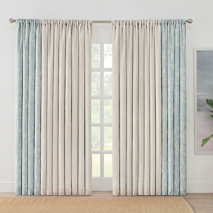 BrookstoneZoey Solid Rod Pocket 100 Blackout Window Curtain Panel