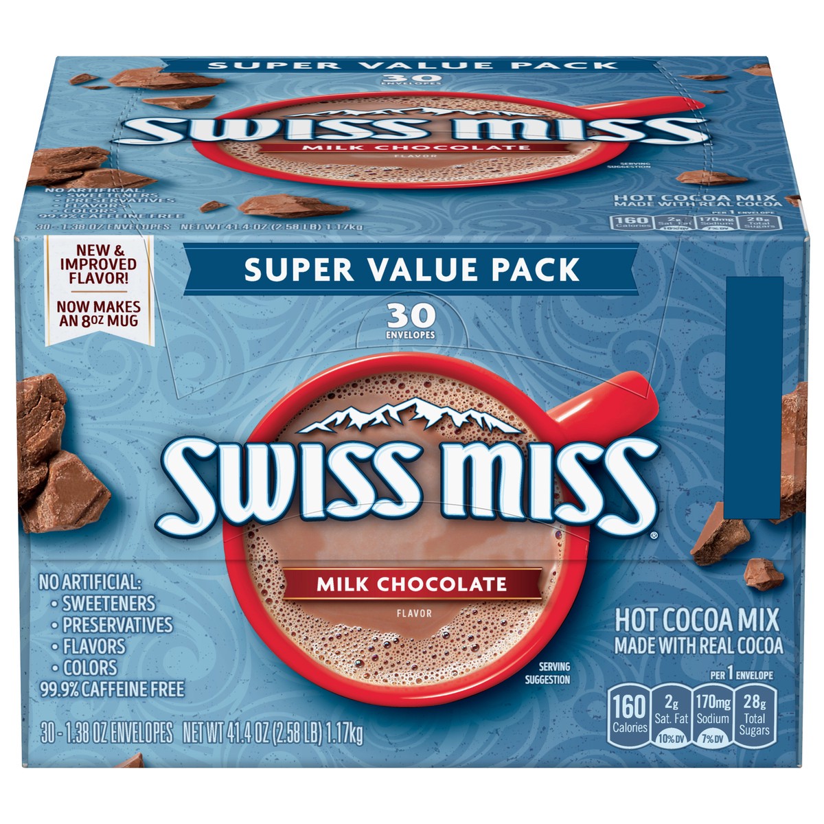 slide 1 of 5, Swiss Miss Classics Milk Chocolate Flavor Hot Cocoa Mix, 30 ct; 41.40 oz