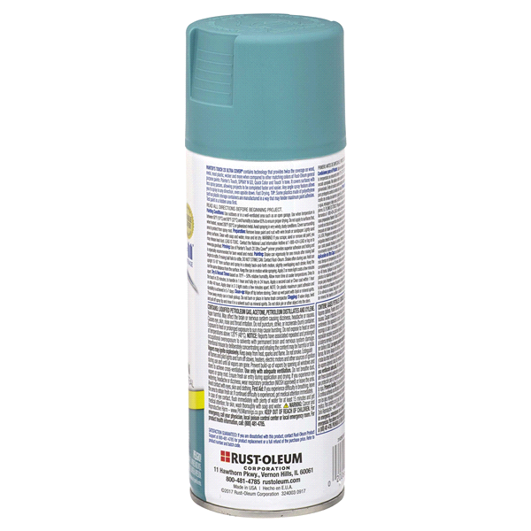 slide 8 of 9, Rust-Oleum Painter’s Touch 2X Ultra Cover Spray Paint - 316292, Satin Vintage Teal, 12 oz