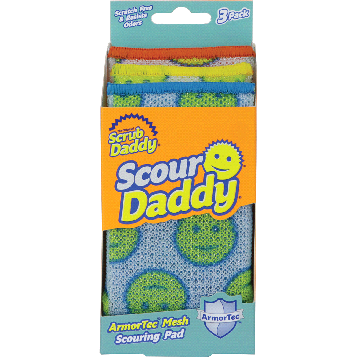 slide 1 of 4, Scrub Daddy Scour Daddy, 3 ct