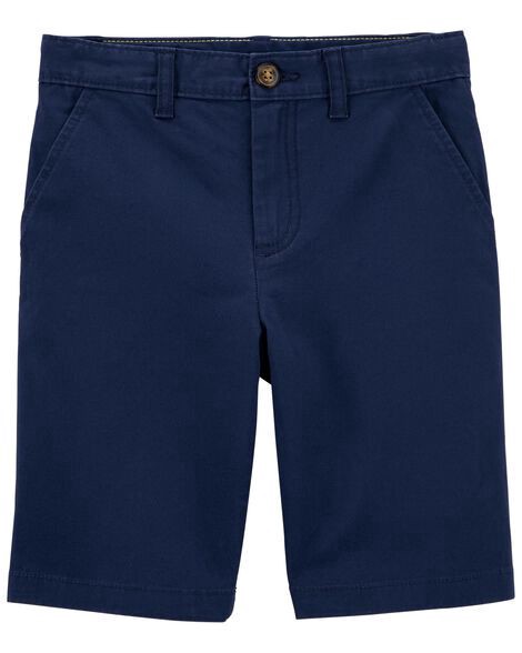 slide 1 of 3, Carter's Carters Kid Blue Flat-Front Shorts Blue 6, 1 ct