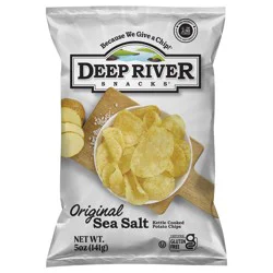 Deep River Snacks Potato Chips, Kettle Cooked, Original Salted