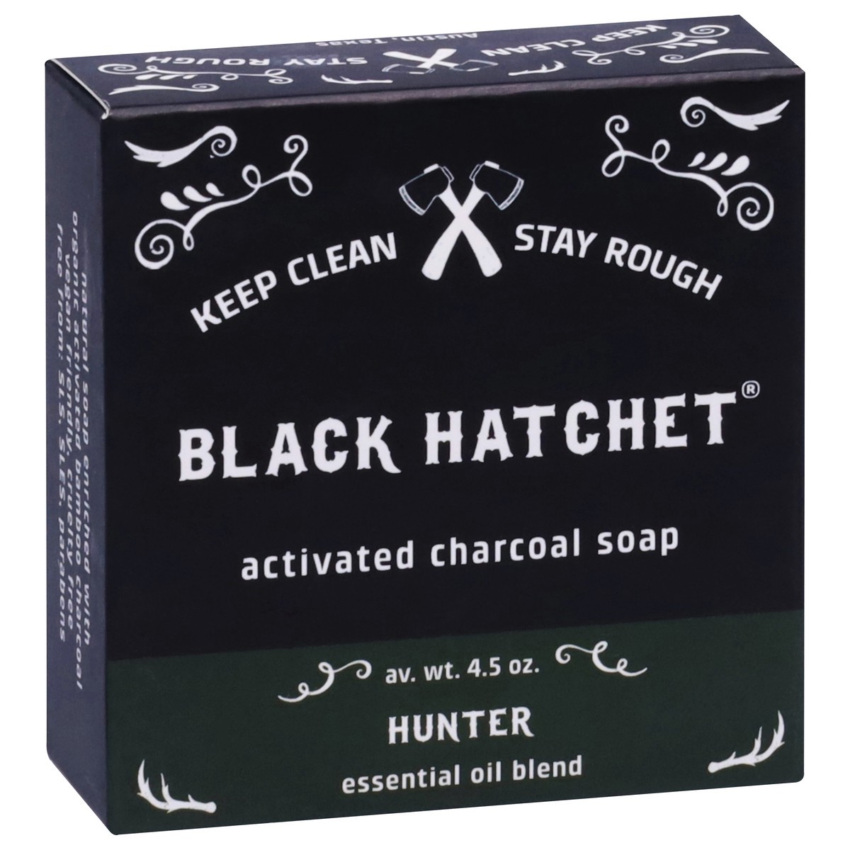 slide 3 of 13, Black Hatchet Activated Charcoal Hunter Soap 4.5 oz, 4.50 ct