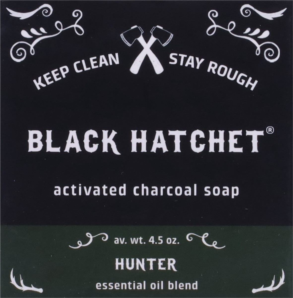 slide 8 of 13, Black Hatchet Activated Charcoal Hunter Soap 4.5 oz, 4.50 ct