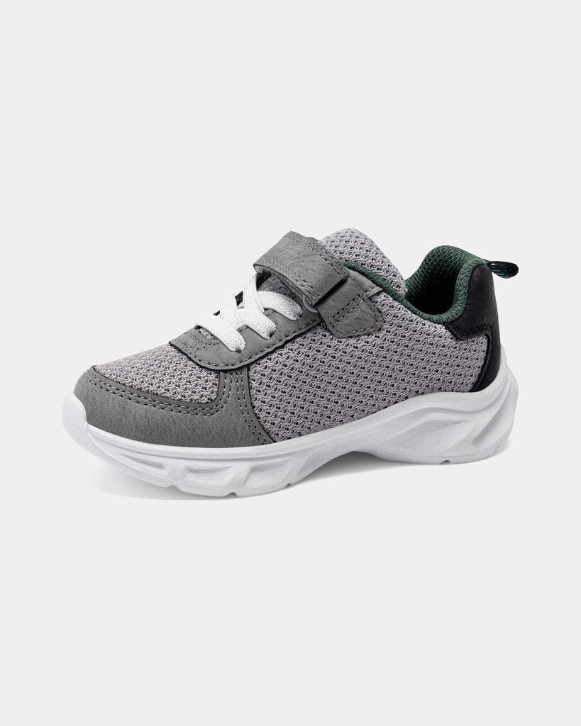 slide 3 of 6, Carter's Toddler Boy Dinosaur Athletic Sneakers - Grey/White Multi 9, 1 ct