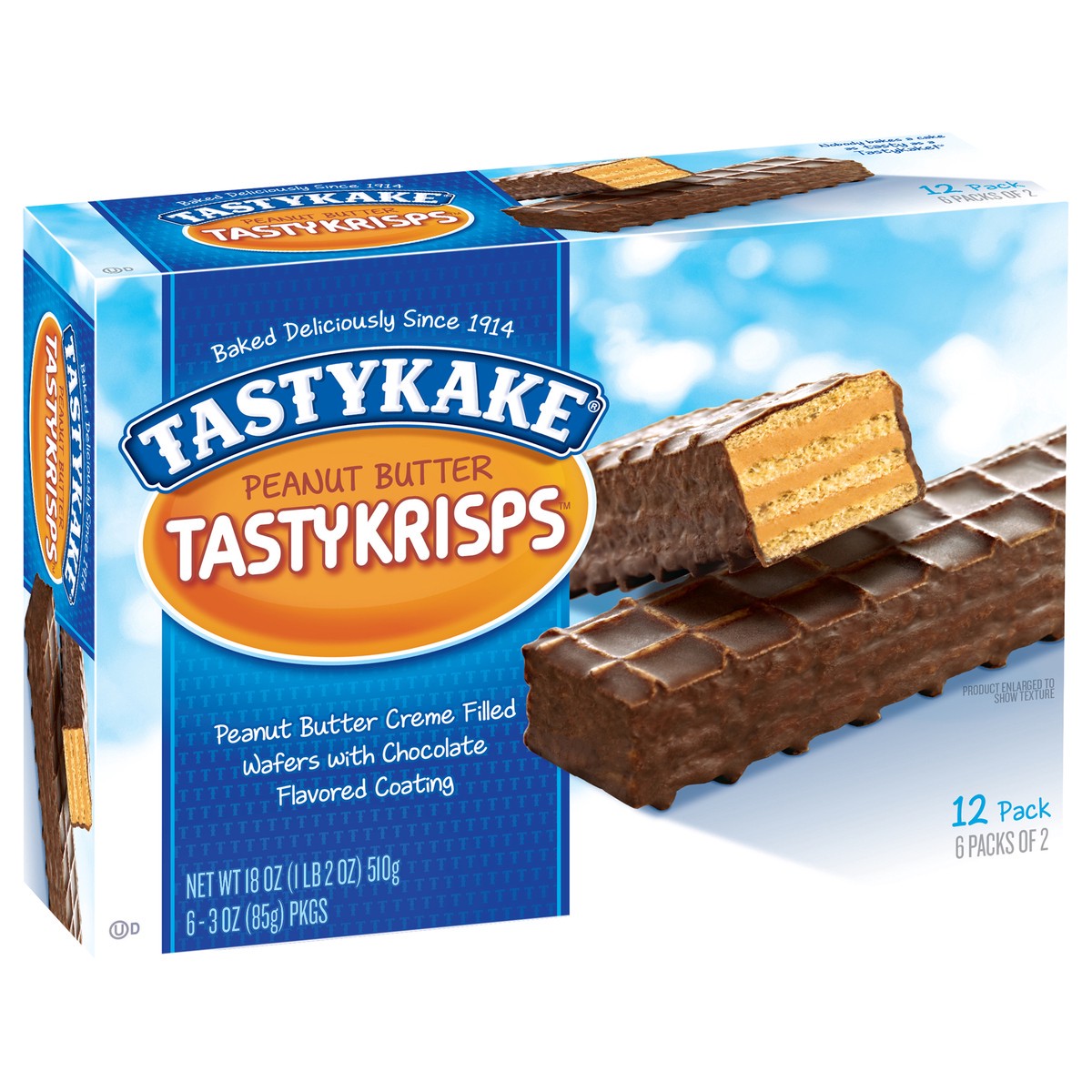 slide 2 of 9, Tastykake Peanut Butter Tastykrisps™ 18 oz. Box, 6 ct