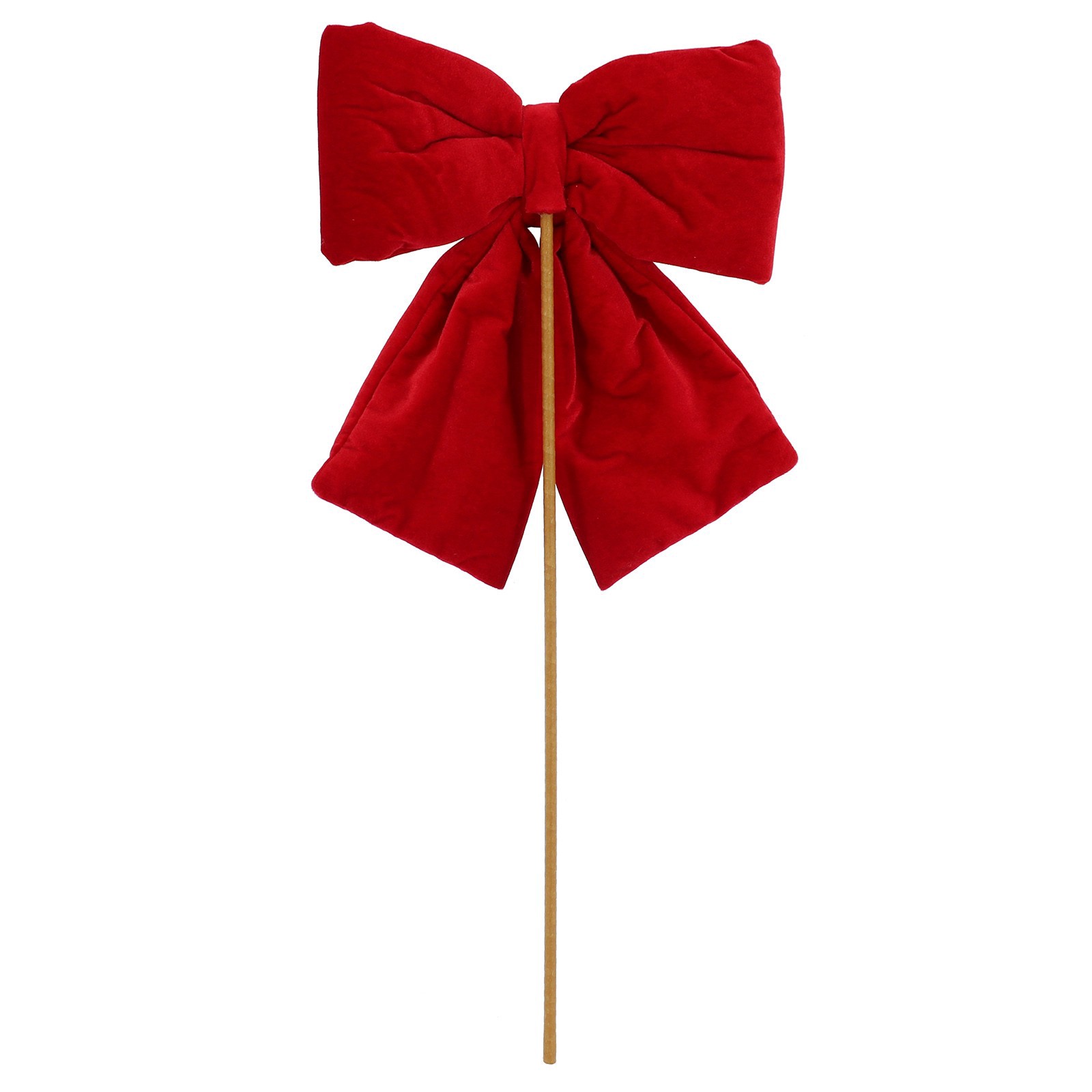 slide 2 of 4, 28" Red Velvet Bow Stem By Ashland, 28 in
