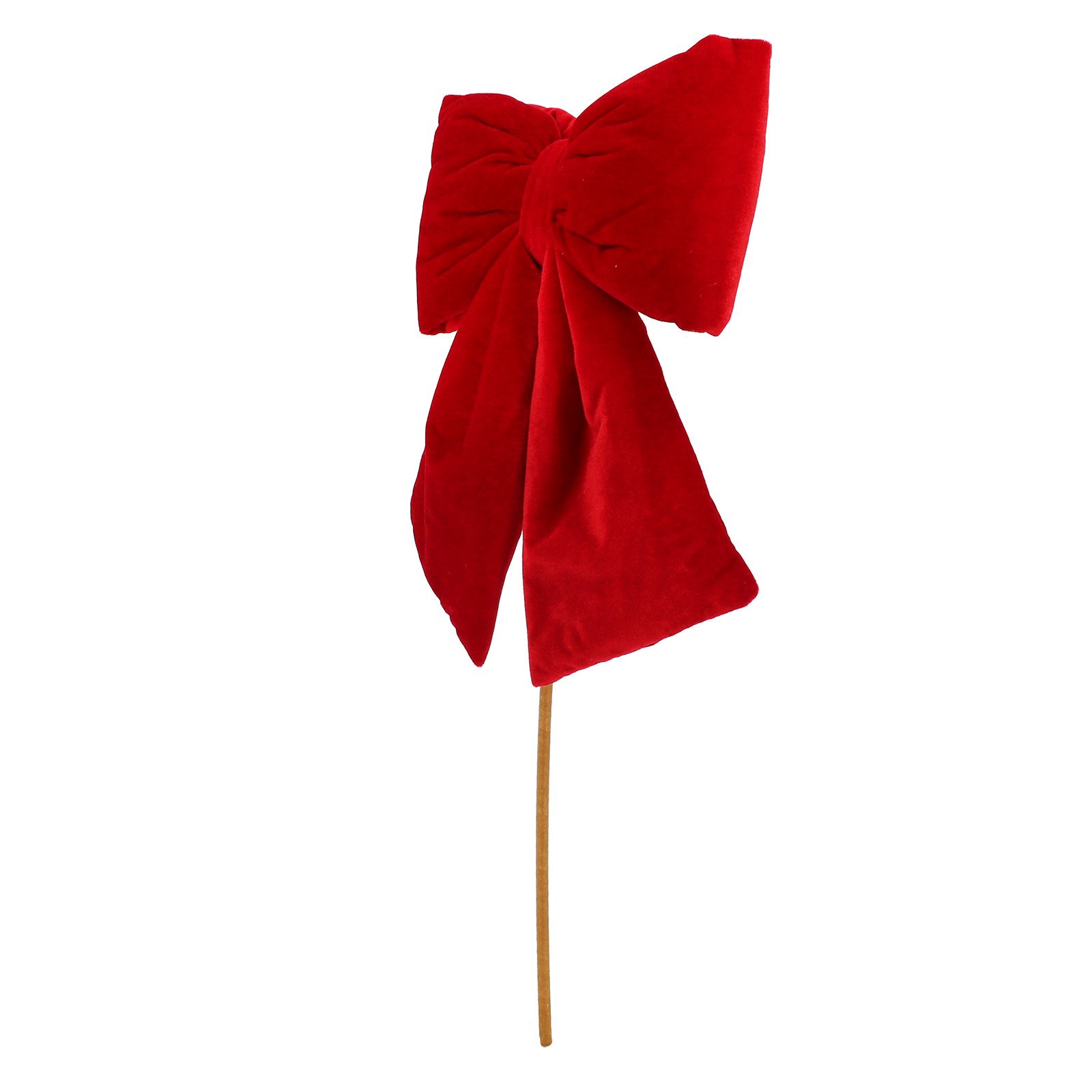 slide 4 of 4, 28" Red Velvet Bow Stem By Ashland, 28 in
