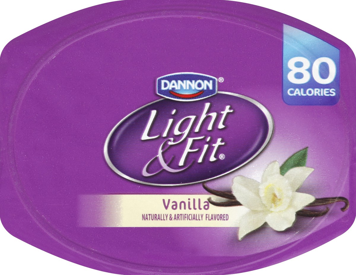 slide 2 of 3, Light & Fit Yogurt, Nonfat, Vanilla, 6 oz