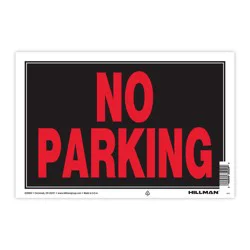 Hillman No Parking Sign