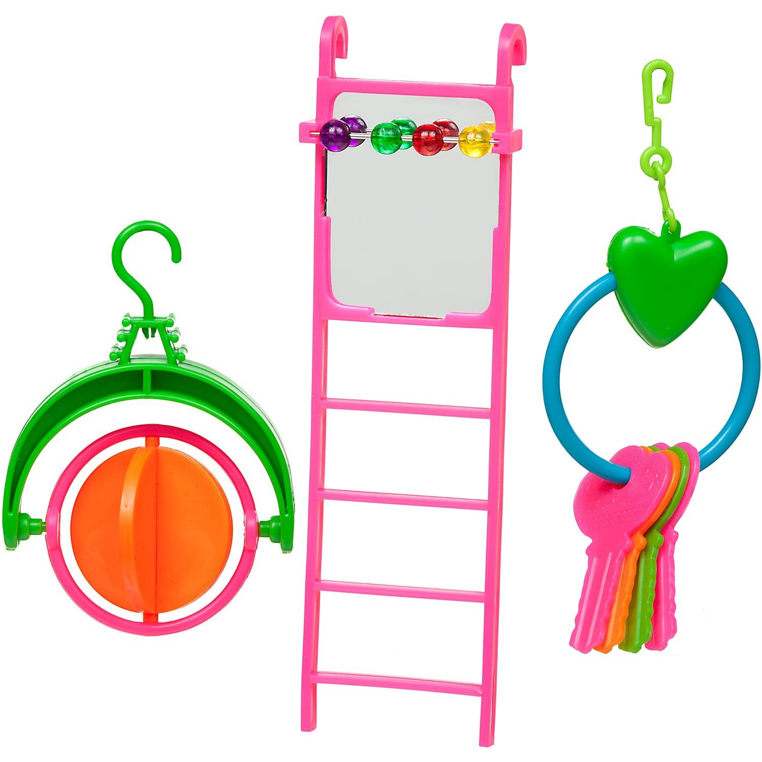 slide 1 of 1, You & Me Ladder with Toys Bird Toy Value Pack, 1 ct