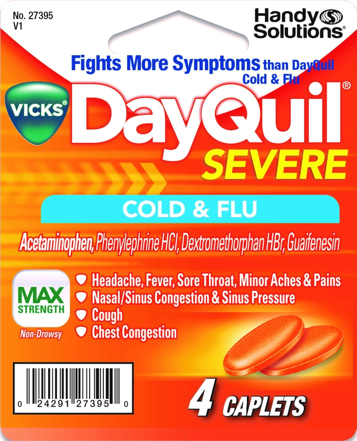 slide 1 of 1, DayQuil Severe Cold Flu Travel, 4 ct