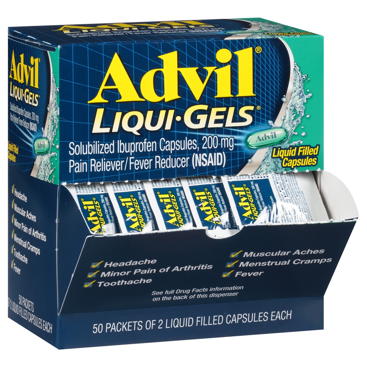 slide 12 of 13, Advil Liquid Gel Caplets, 2 ct