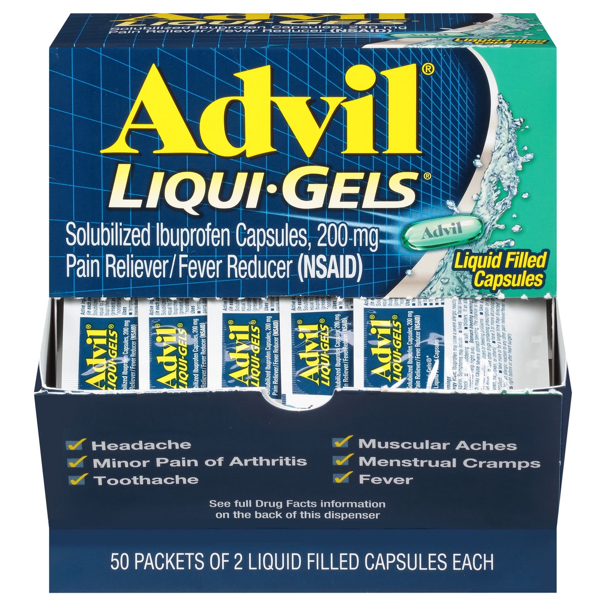 slide 7 of 13, Advil Liquid Gel Caplets, 2 ct