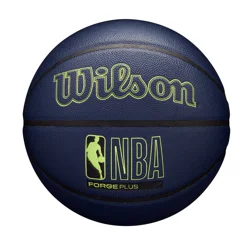 Wilson NBA Forge Plus Basketball, Size 7, Navy