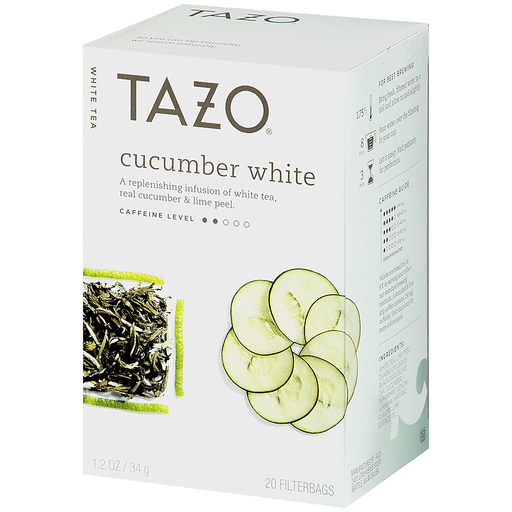 slide 3 of 3, Tazo Cucumber Lime White Tea, 20 ct