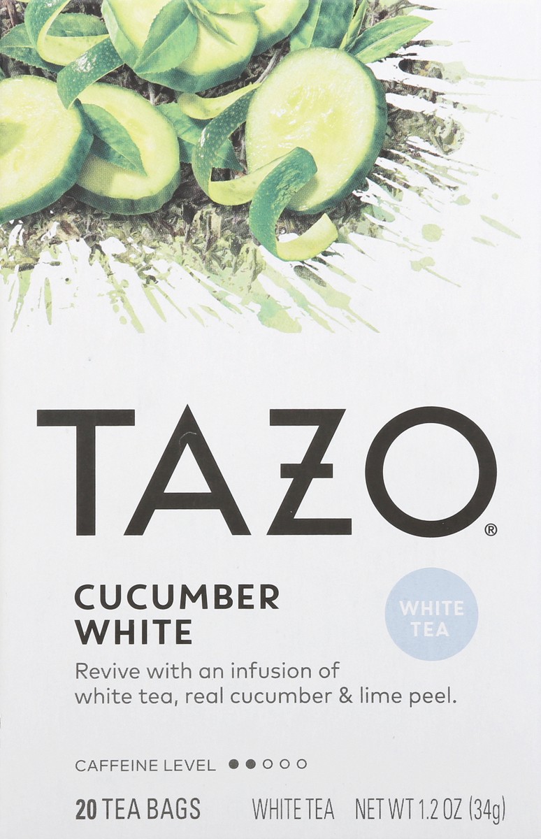 slide 4 of 7, TAZO Tea Bag Cucumber White, 20 1N, 20 ct