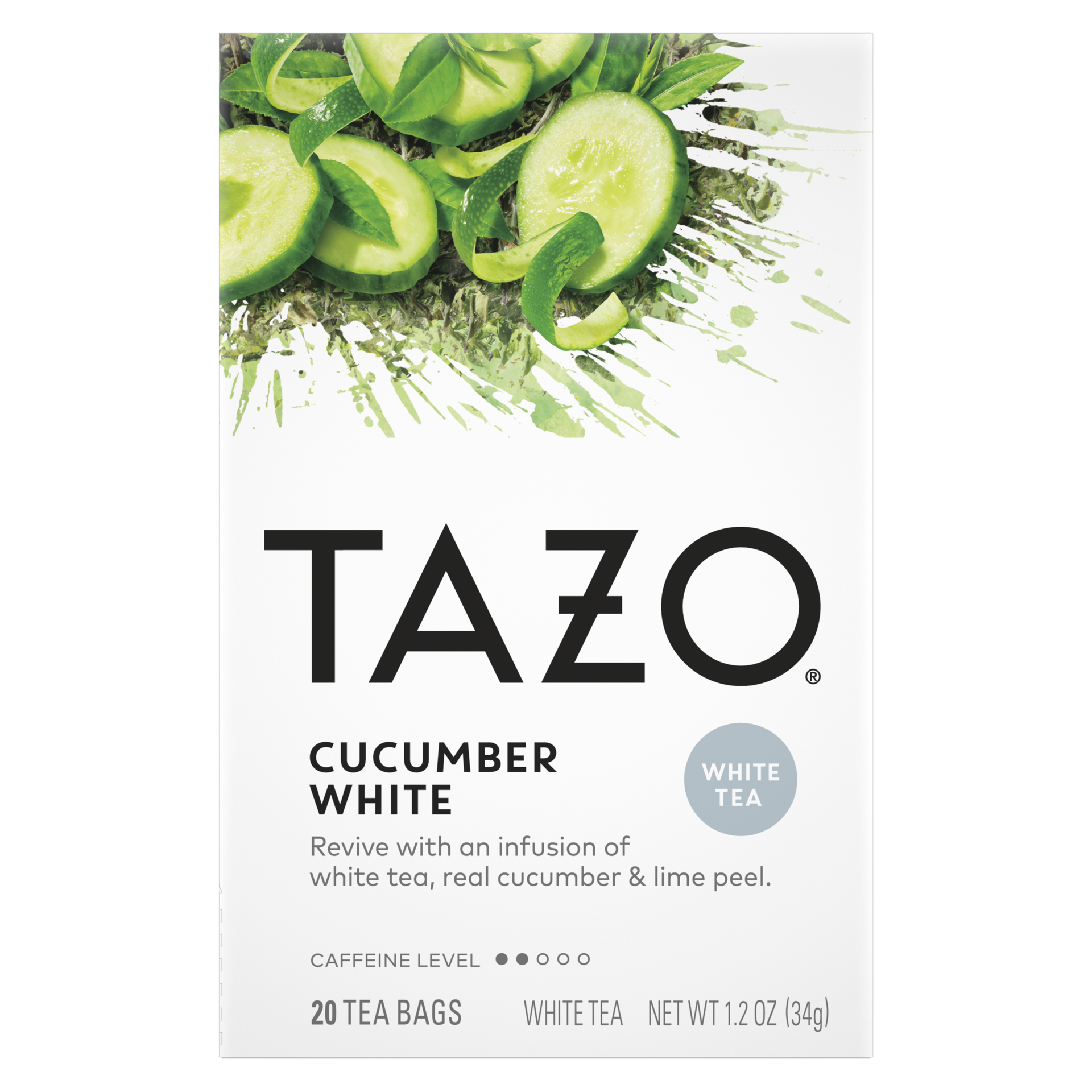 slide 1 of 7, TAZO Tea Bag Cucumber White, 20 1N - 20 ct, 20 ct