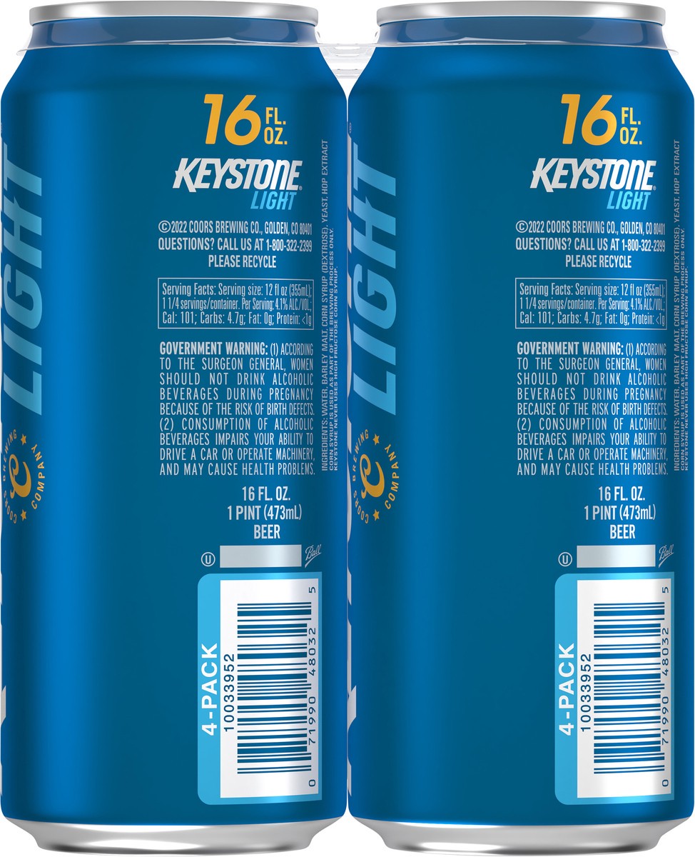 slide 4 of 9, Keystone Beer, 16 oz