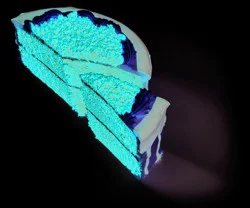 Bakery Fresh Two Layer Red Velvet Cake With Chocolate Icing Half