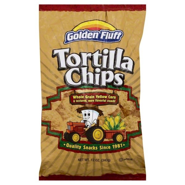 slide 1 of 6, Golden Fluff Large Tortilla Chips, 12 oz