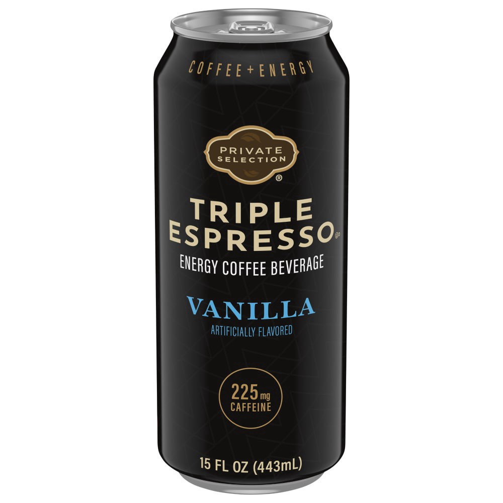 slide 3 of 4, Private Selection Triple Espresso Vanilla Energy Coffee Beverage - 15 fl oz, 15 fl oz
