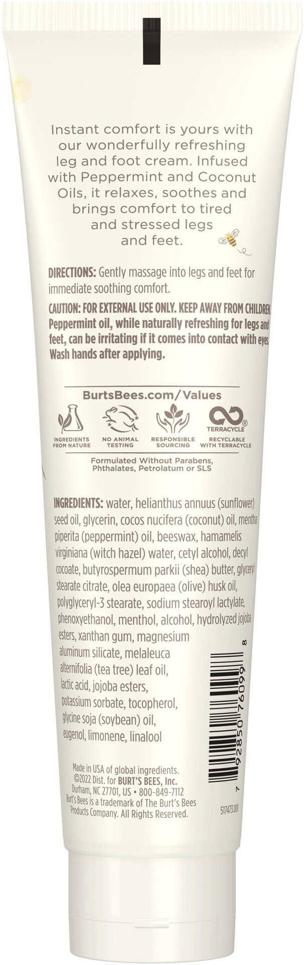 slide 5 of 5, Burt's Bees Leg & Foot Creme 3.38 oz, 3.38 oz