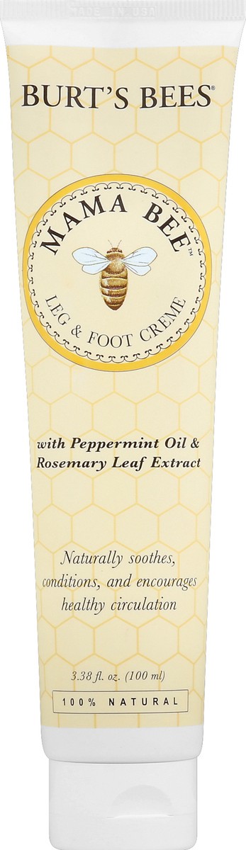 slide 1 of 5, Burt's Bees Leg & Foot Creme 3.38 oz, 3.38 oz